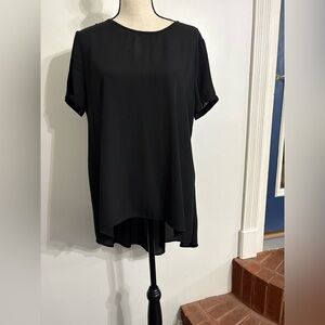 Meraki Classic Black high low Women's Blouse SIZE XLARGE